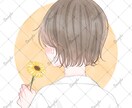 可愛い髪型描きます 後ろ姿だけで魅せることができるアイコンです✿︎ イメージ5