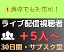 Twitchライブ配信同接30日間24時間増えます ☆サブスク型☆Twitch（ツイッチ）ライブ配信同接数増加 イメージ1