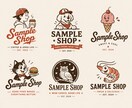 アメリカンキャラロゴ制作します レトロでおしゃれなロゴを制作します イメージ2