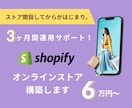 ShopifyでECサイト構築します EC運営店舗スタッフが構築！開設後3ヶ月間運用サポートあり！ イメージ1