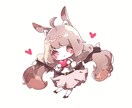 商用利用可！！デフォルメイラストを描きます リテイク無制限！かわいい女の子が得意です✨ イメージ8
