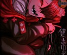 闇可愛いメンヘラチックなイラストを描きます SNSアイコンヘッダーや動画内イラストなど イメージ8
