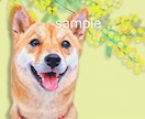 ペットの写真を似顔絵にします A4印刷込み☆写真からイラスト作品にして郵送します♫ イメージ3