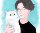 お好みのタッチでの似顔絵作成いたします ゆるふわ系からリアルタッチまで イメージ6