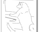 ペットの写真からシンプルな線画風イラスト描きます わんこ、ニャンコ、その他ペット全般◎プレゼントにもどうぞ！ イメージ3