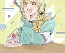 歌ってみた、グッズなど使用出来る1枚絵を作成します 歌ってみたMV、サムネ、アイコン用イラスト描きます！ イメージ3