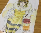 アナログイラスト描きます 可愛い女の子、中性的なキャラ、デフォルメ ！ イメージ2