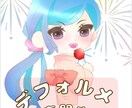 ゆるふわデフォルメ♡女の子イラスト丁寧に描きます ふんわり可愛いデフォルメ女の子をオーダーメイドで制作します！ イメージ2