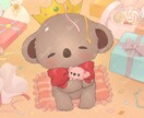 むっちりほわほわしたイラスト描きます アイコンやサムネなど様々な用途にお使いください イメージ9