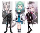 キャラクターの立ち絵作成します VTuber、TRPG、グッズイラスト描きます イメージ3