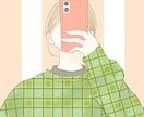 ふんわり柔らかいアイコンイラスト描きます シンプル淡い色味で優しさを表現　SNSやビジネス、贈り物にも イメージ2