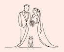 ペーパーアイテムに利用できるイラスト作成します 結婚式等で使えるオーダーメイドのイラスト作ってみませんか？ イメージ4
