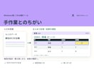 CSV台帳の新旧比較で変更箇所を一覧にします 追加・削除・変更前後を、管理IDで分けて確認 イメージ2