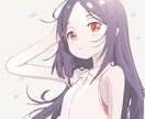 可愛くシンプルで目立つアイコンお描きします アイコンやSNS用のアニメ塗りの人物イラスト イメージ1