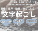 お手頃価格！音声／動画／写真｜文字起こしします ケバ取り無料 標準対応いたします イメージ1