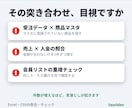 Excel・CSVを突合し登録漏れを見つけます 登録漏れ・不一致を一覧化。総額表示・通話なし・修正1回込み イメージ2