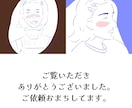 シンプルで雰囲気のあるイラスト描きます ブルーの線画でおしゃれな一枚に イメージ6
