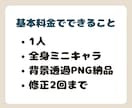 個性が伝わるポップなミニキャラを制作します アイコン・創作・配信向けのミニキャラを制作します イメージ4