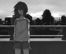 小説の挿絵イラスト（モノクロ）をお描きします カラー、水彩風なども対応可能です！ イメージ2
