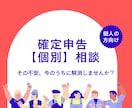 確定申告《個別》相談承ります 【個人の方むけ】税理士が所得税確定申告の不安、解消します！ イメージ1