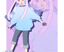キャラクター立ち絵を制作いたします シンプルな塗りの全身立ち絵です。 イメージ6