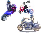 モトブログ・バイク乗りの画像をミニキャラにします モトブログ用アイコンSNSでのプロフィール画像やプレゼント等 イメージ3