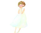 水彩でゆるっと淡い水彩イラスト作成します 淡おしゃれ！気軽にちょっとかわいいをお届け イメージ3
