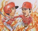 何かに燃える方の似顔絵描きます ☆ご自分に、贈り物に、輝く誰かの似顔絵を作成いたします。 イメージ2