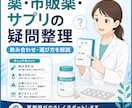 薬剤師が薬・市販薬・サプリの疑問を整理します 飲み合わせや選び方を一般情報として分かりやすく解説 イメージ1
