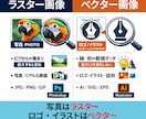 画像ベクター化！印刷入稿に使えるAIデータにします ロゴ・手書き画像など、 “キレイな入稿用データが必要な方”に イメージ2