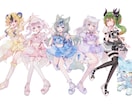 イラストオーダーお受けします キラキラカワイイ女の子が得意です♡ イメージ7