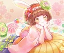やわらか・かわいいイラスト制作いたします 厚塗りタッチで優しい*.+　心あたたまる絵を贈ります イメージ4