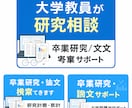 大学教員が卒業研究・論文相談に乗ります 研究計画・考察・統計の相談サポート イメージ1
