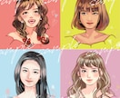 ガーリーテイスト★アイコンイラストお描きします 大人かわいい女子イラストを製作！ イメージ5