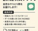 LINE例文・自然なやりとりテンプレ作成します 返信に困らない！初回メッセージなど好印象なLINE文をご提供 イメージ2