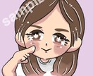 可愛い女の子のアイコンお描きします サンプルのようなイラストです。SNSのアイコンにどうぞ！ イメージ3