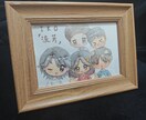 水彩画と電子絵画ます 手描きやタブレットを使った絵で作られたOCキャラクター。 イメージ1