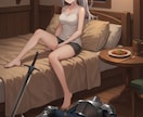 SNSや創作で使えるAI画像生成精密修正を承ります こだわり部分まで全力で対応致します！ イメージ2
