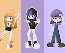 女の子のイラスト制作します アイコン、立ち絵のキャラクター制作お任せください！ イメージ5