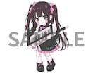モチーフを仕上げに用いてデフォルメキャラを描きます ハートや星など指定されたモチーフでハイライトを入れたりします イメージ2