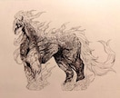 アナログでイラストを描きます ペン画で現存する動物や幻想的な動物を描きます。 イメージ2