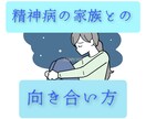 精神科に通っている家族のお悩み相談聞きます 母親が精神科へ、、私の家族との向き合い方をお話します。 イメージ1