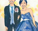 手描き！キャンバス☆程よくリアルなイラスト描きます お式後も飾りやすく、お2人の素敵な笑顔を絵に仕上げます。 イメージ6