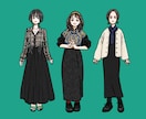 全身イラストスナップお描きします スナップ写真のようにあなたの全身をイラスト化します。 イメージ2