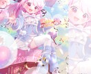 IRIAM活動応援セット✦3点セットで制作します ライバーさん応援のため、イラストをセットでご提供！ イメージ4