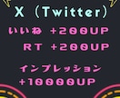 X（Twitter）のツイートを拡散します いいね200・RT200・インプレッション10000〜増加！ イメージ1
