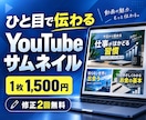 伝わるYouTubeサムネイルを丁寧に作ります ビジネス・解説系に強い、見やすく目を引く一枚 イメージ2