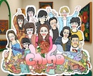 写真から似顔絵入りイラスト・ロゴを制作します ご予算・ご要望沢山お聞かせくだい！ イメージ3