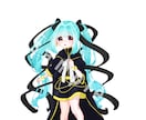 可愛い絵柄のキャラクター全身デザイン承ります Vtuber/TRPG等の立ち絵制作/無料修正無制限！ イメージ4