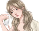 透明感のある韓国風リアルタッチ似顔絵描きます SNS映えする✨大人おしゃれな人物イラスト制作します イメージ8